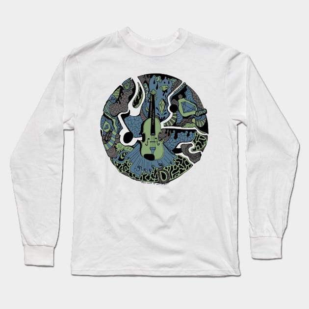 Mellow Cool Circle of Music Long Sleeve T-Shirt by kenallouis